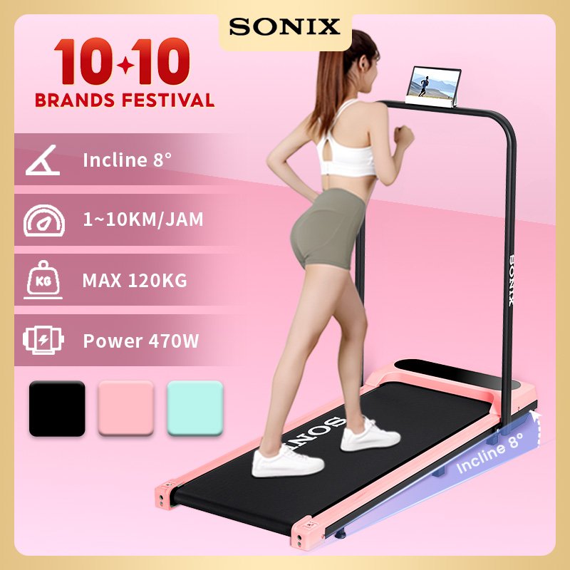 Sonix Incline Treadmill STR01 Running Mat Listrik Lipat Treadmill Elektrik Alat Fitness Walking Pad 