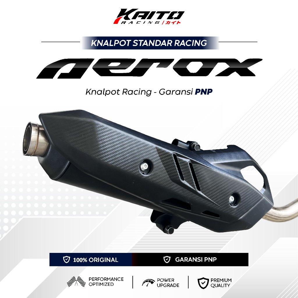 Knalpot Standar Racing AEROX New Old 155 Pnp Bass Adem Sarfull KA-BT-TP