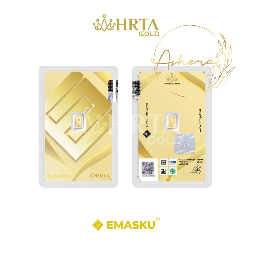 AsheraGold EMASKU Hartadinata 0,1 dan 0,25 gram LM LA Emas Logam Mulia