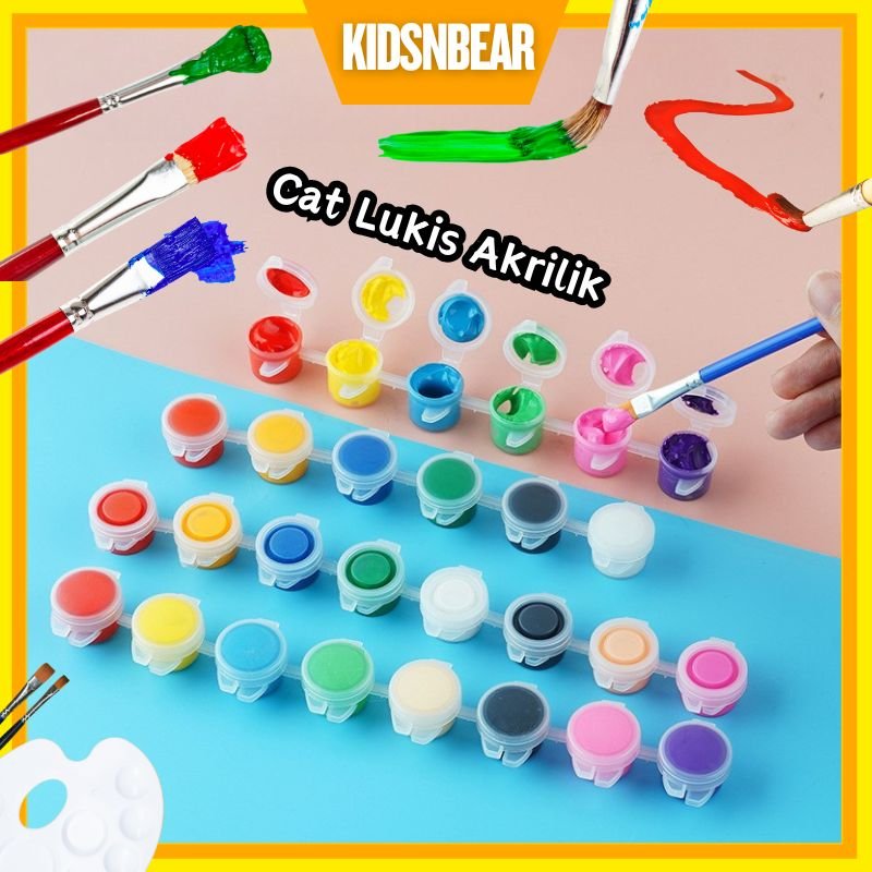 Cat akrilik - Cat akrilik 1 set lengkap - Cat lukis - 317-Cat Lukis Akrilik