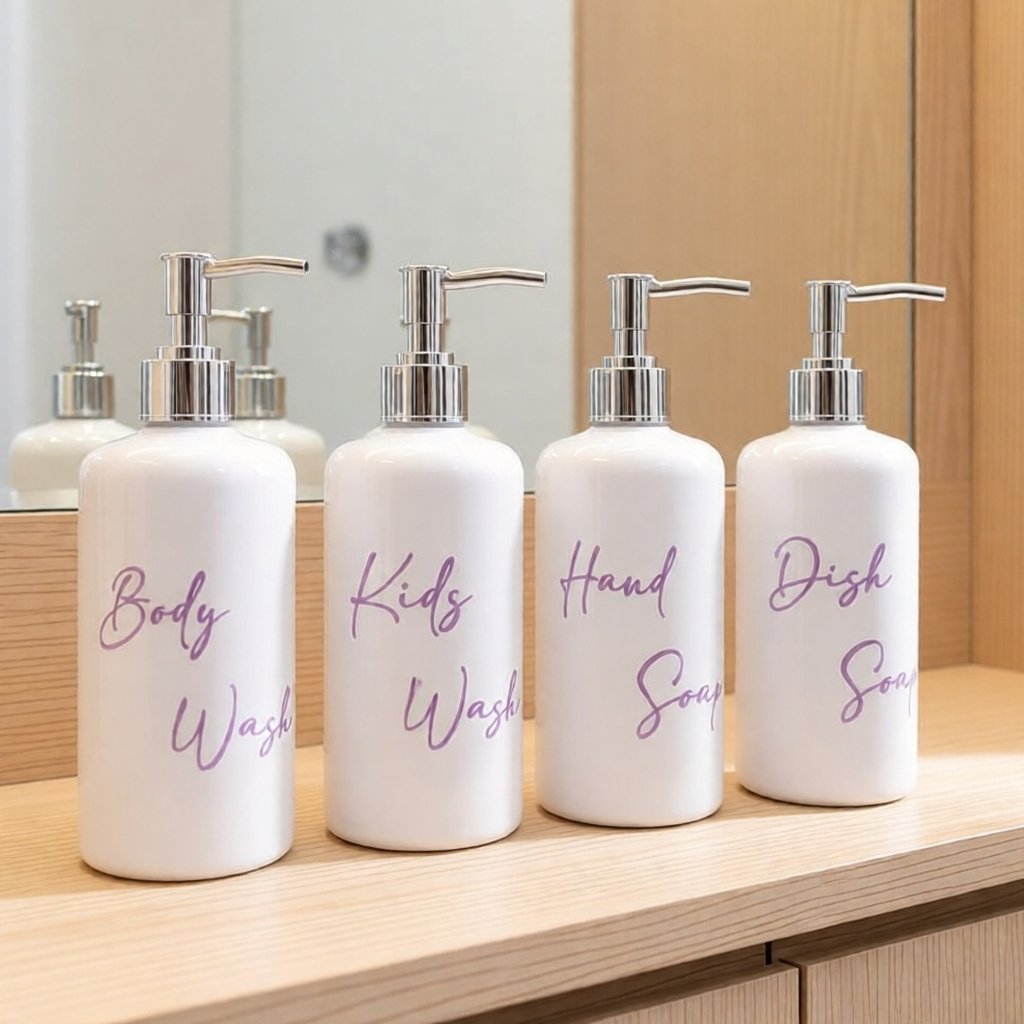 BOTOL sabun cair aesthetic PUTIH N28 500ML DIAMOND LILAC UNGU LONG PIPE SILVER LUXURY bottle refill