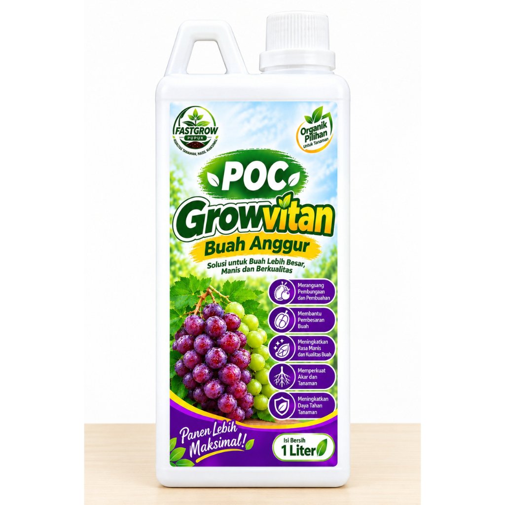 POC Anggur Growvitan, Booster Anggur, Nutrisi Anggur, Perangsang buah anggur