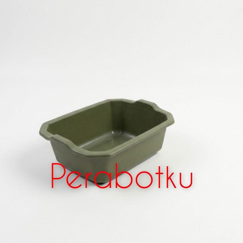 Baskom Segi Tahu Army Kecil No 02 / Baskom Segi Persegi Panjang Kotak / Baskom Pasir Litter Box Kuci