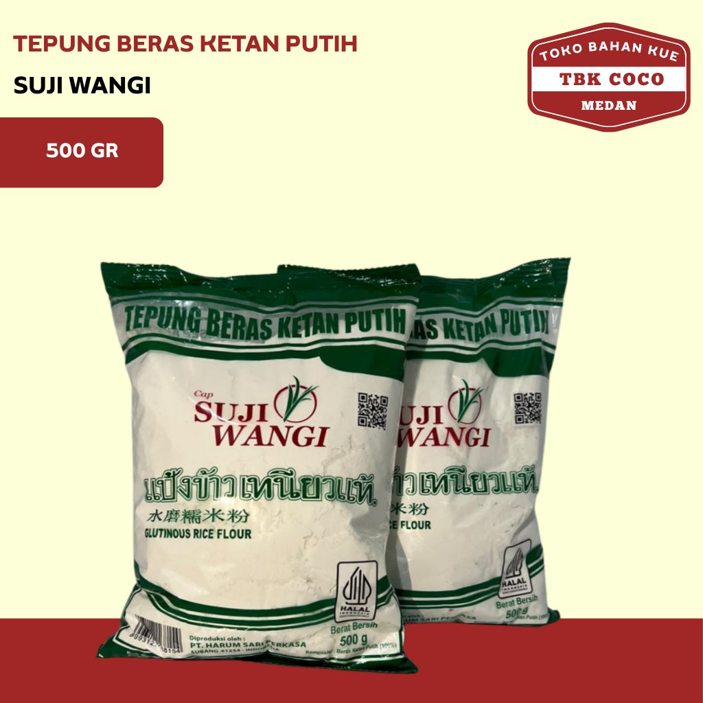 Suji Wangi Tepung Ketan Putih 500 gr | Tepung Ketan Beras Putih | Tepung Ketan Putih