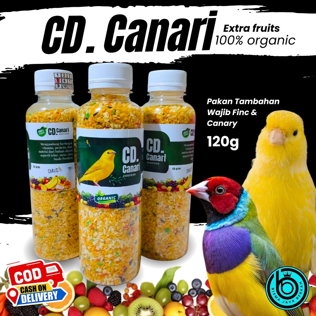 CD KENARI EGGFOOD PAKAN KENARI EXTRAFOODING KEMASAN BOTOL 120GR