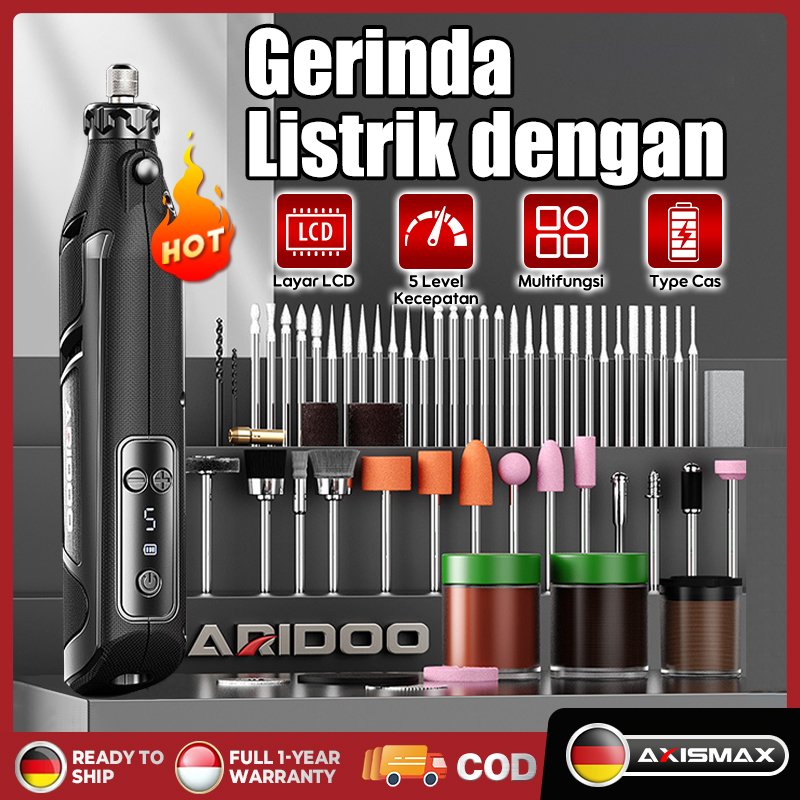 Bor Mini bor mini listrik ARIDOO Bor Mini Grinder Set Mesin Ukir Poles Gerinda Listrik Alat Ukir Gra