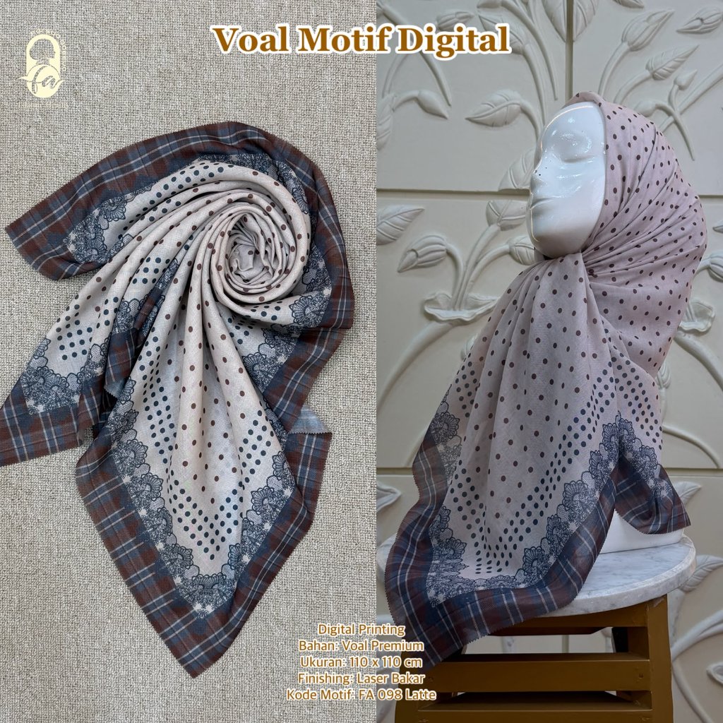Farsya Adeeva - Voal Motif Digital LC FA 098
