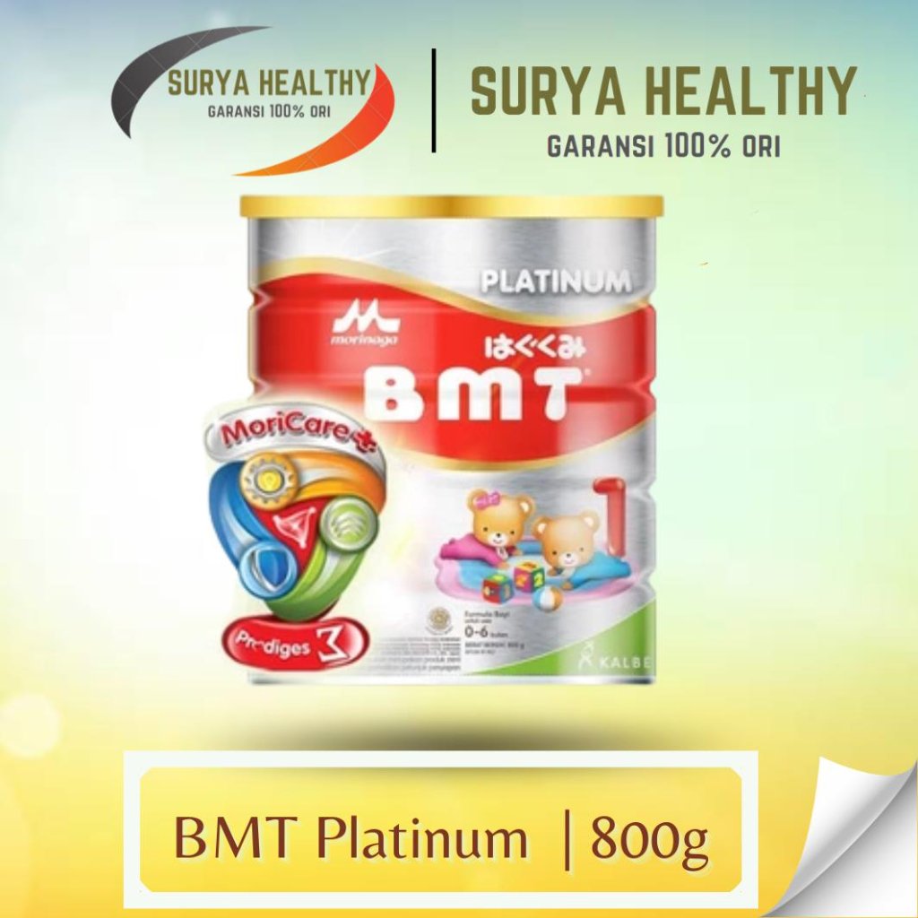 SUSU MORINAGA BMT PLATINUM BAYI 0-6 BULAN KEMASAN 800 GRAM