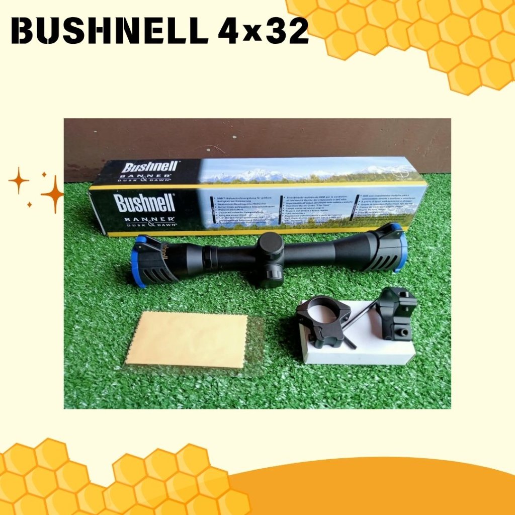 Teleskop Bushnell 4x32 ringan dan berkualitas