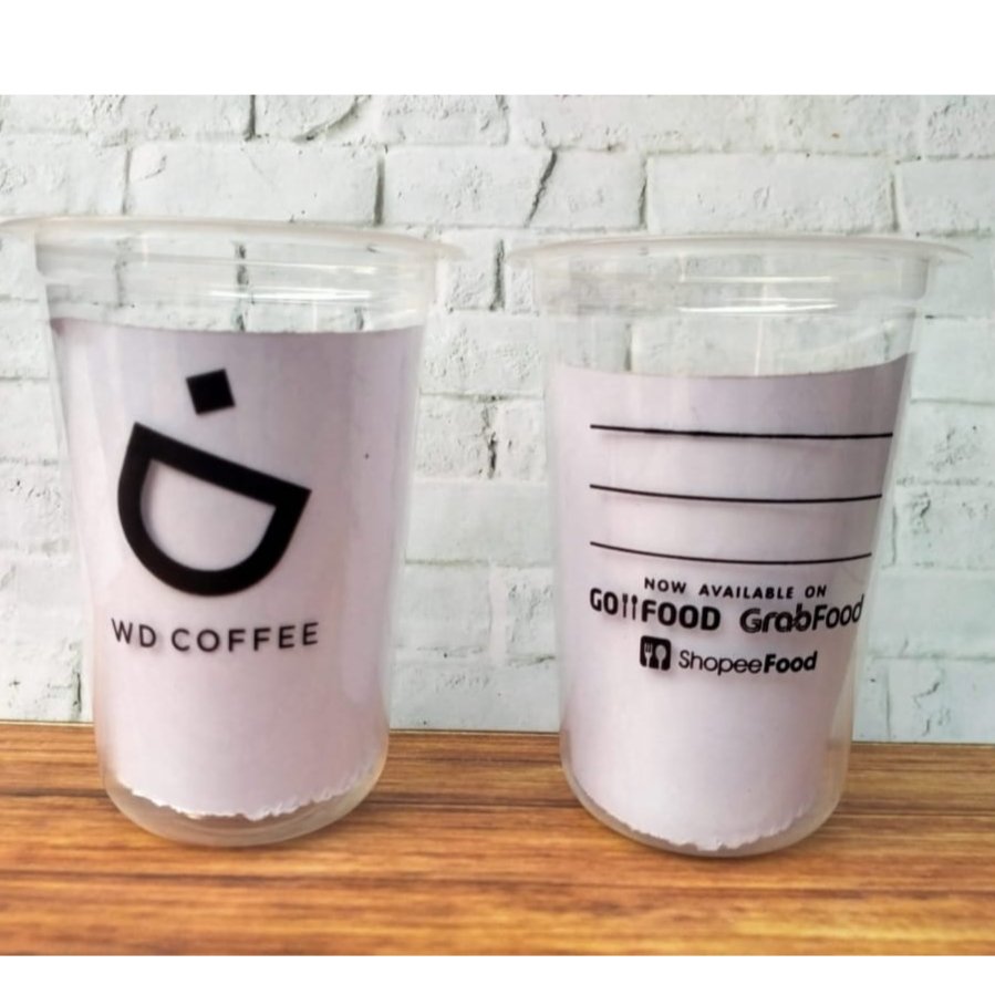 Sablon Cup 15 oz Custom Logo Jasa Sablon Cup Plastik PP Cetak Logo Cup Kedai Kopi Boba Min 1000 pcs