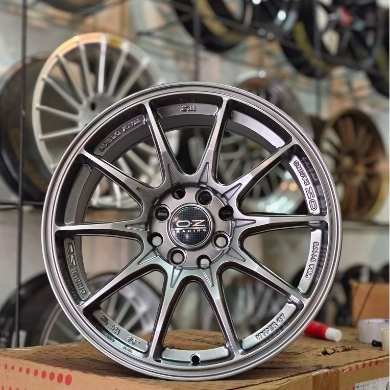 Velg OZ Hyper Black Ring 16 7J PCD 4x100 & 4x114.3 ET38 – Honda Jazz, Toyota Avanza Lama, Nissan Gra
