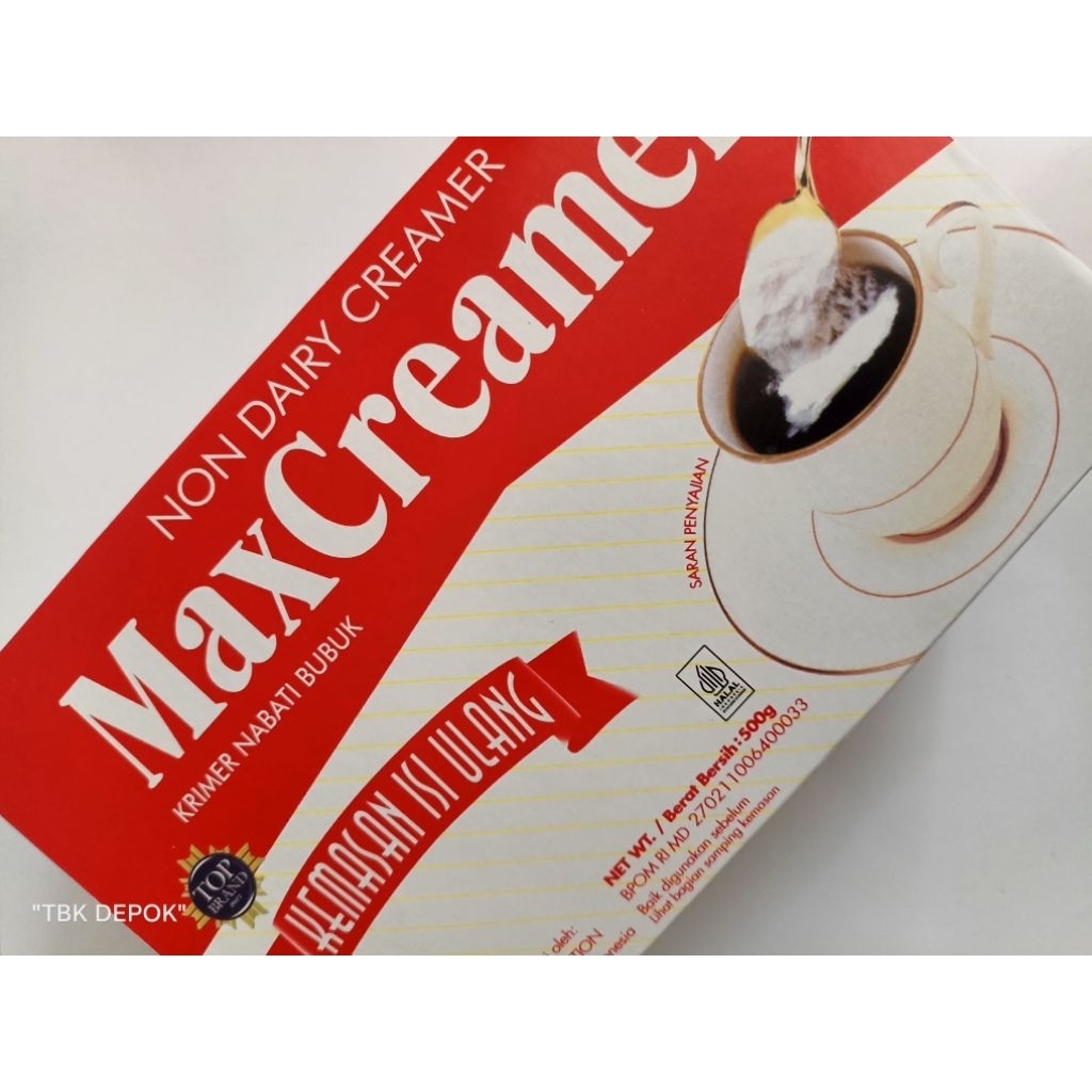 MaxCreamer Krimer Nabati Bubuk Non Dairy Creamer 500g Krimer Kopi | Max Creamer | Krimer