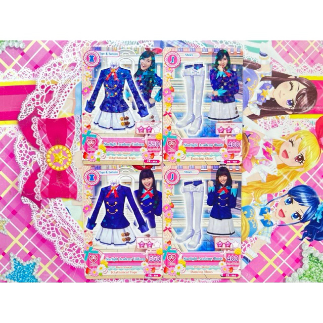 Kartu Aikatsu X JKT48 Starlight Academy Uniform Set Haruka Nakagawa Cindy Yuvia Yupi Original Langka