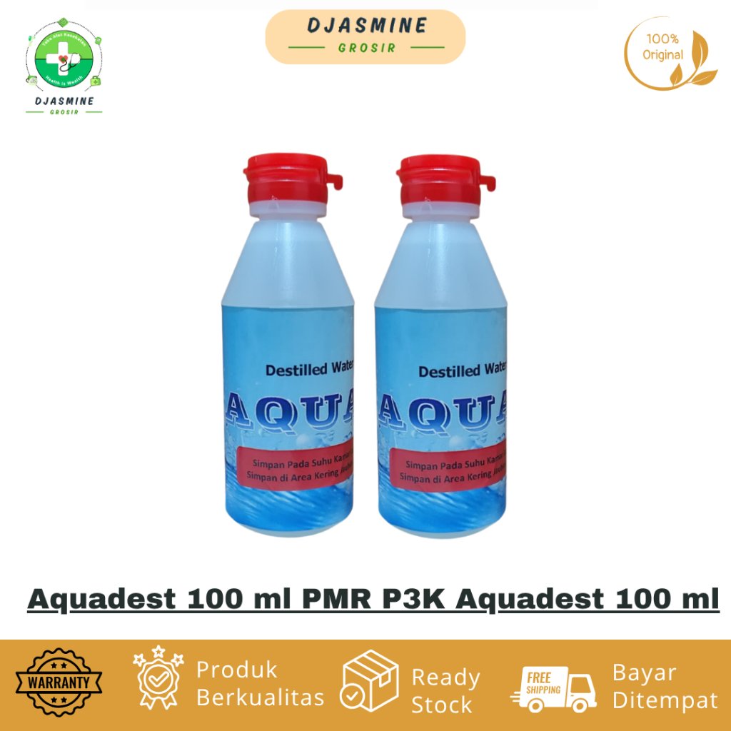 Aquadest 100 ml PMR P3K Aquadest 100 ml