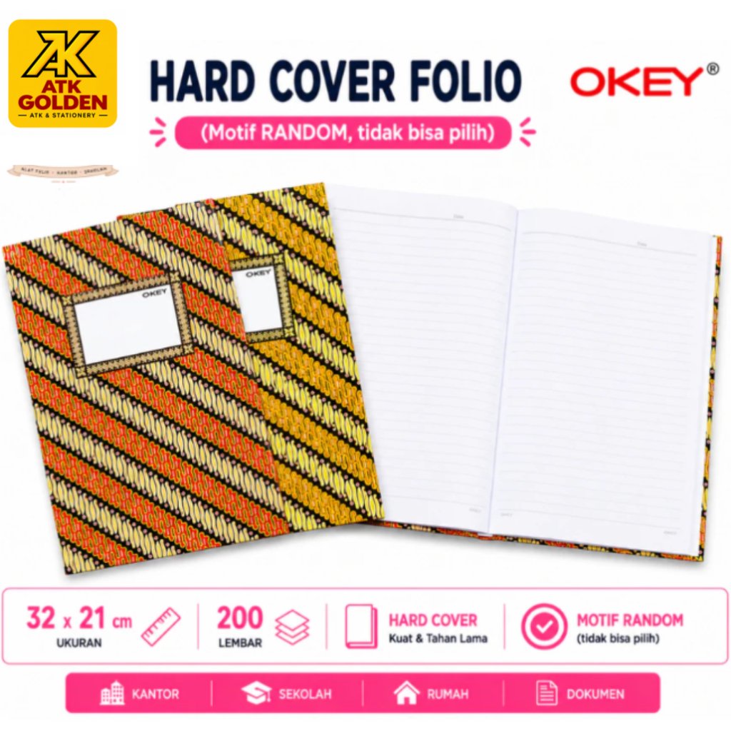 Buku Folio 200 lembar OKEY
