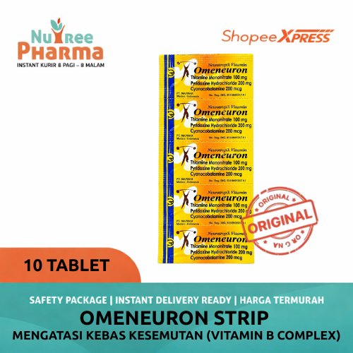 Omeneuron Strip Isi 10 Tablet Vitamin B Complex