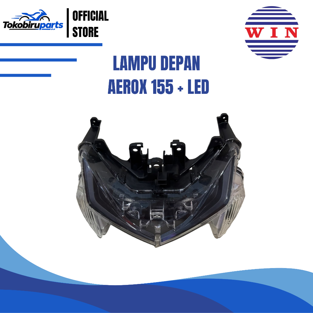 Lampu Depan WIN untuk Aerox 155 + LED lampu depan motor