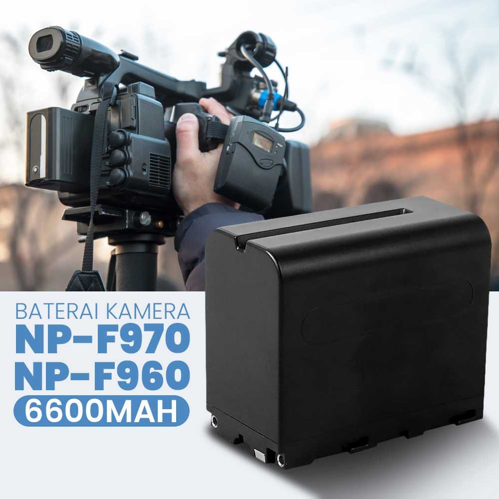 [BISA COD] Baterai NP-F970 NP-F960 6600mAh 7.4V – Battery LED Video Light Studio Kamera