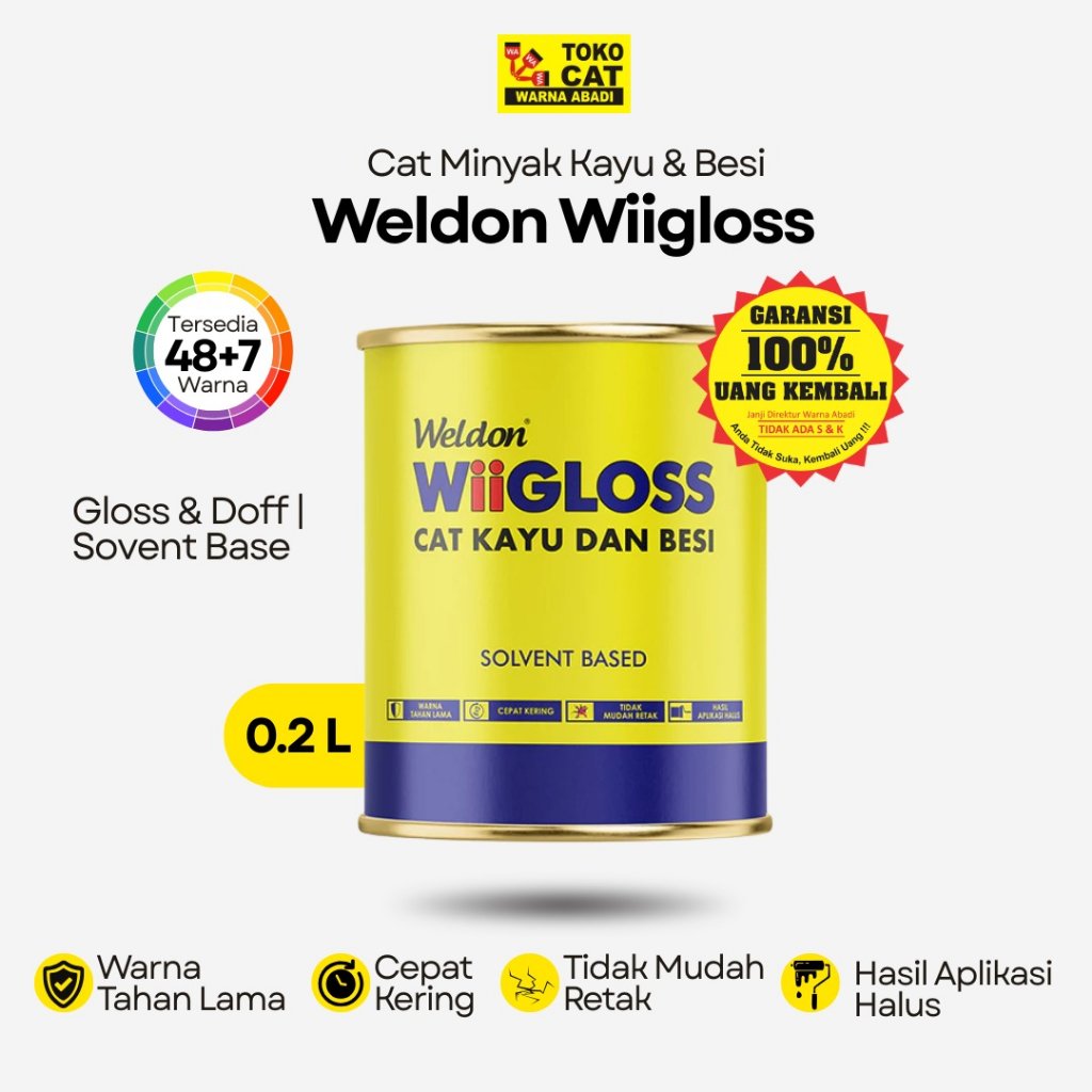 Cat Kayu Besi Wiigloss 200 gram