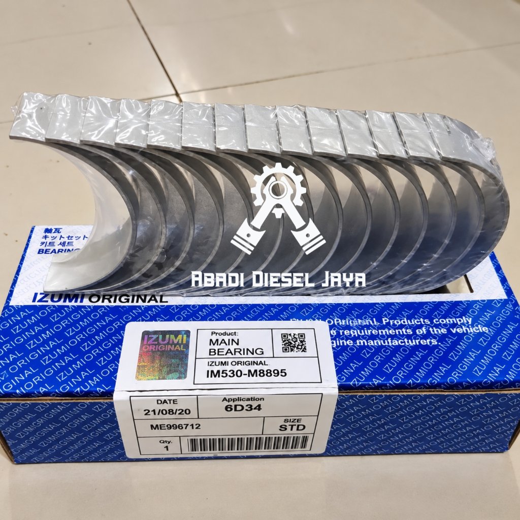METAL DUDUK SK200-6 6D34 IZUMI MAIN BEARING 6D34 SK200-6 IZUMI