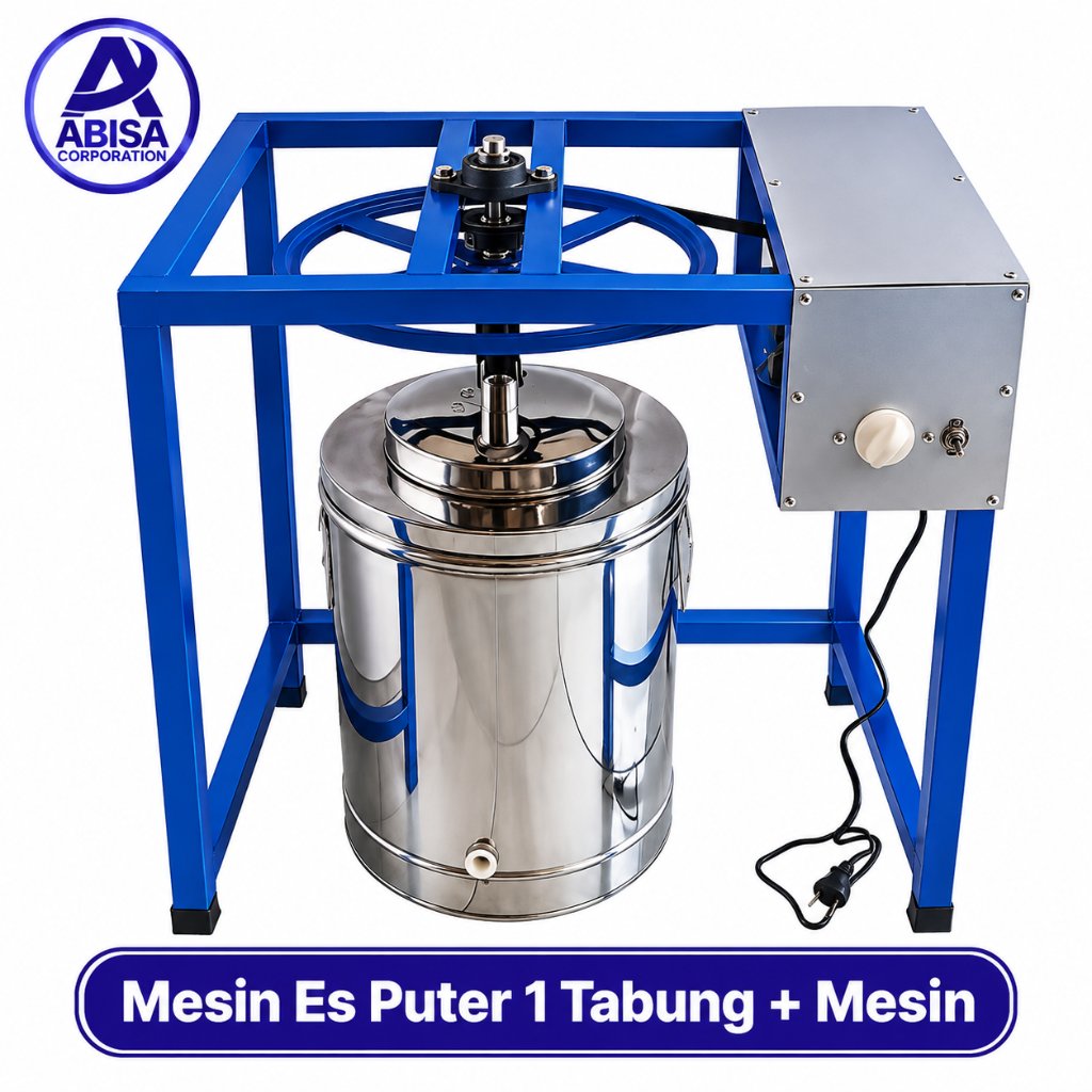 Mesin Es Puter 1 Tabung Dengan Mesin