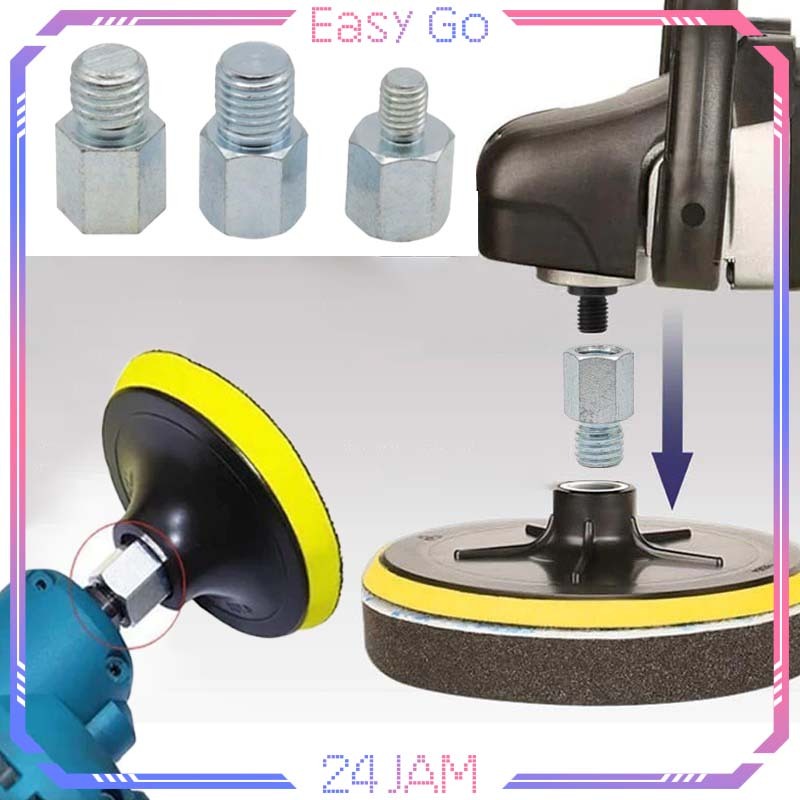 Adaptor Gerinda Adaptor M14 Ke M10 / M16 Adaptor Konverter Gerinda Untuk Mesin Gergaji Alat Poles Bo