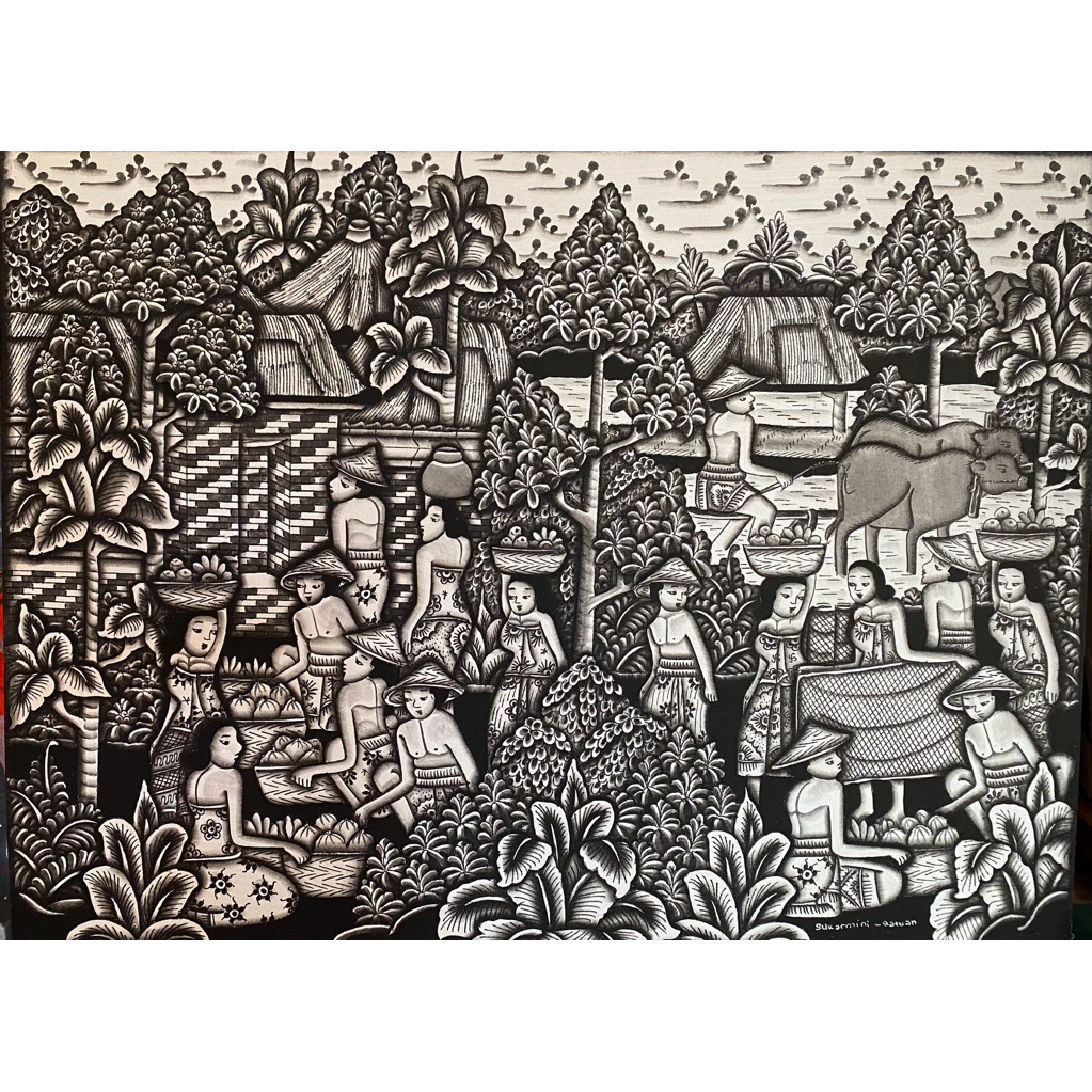 Lukisan Young Artist, Lukisan Tradisi Bali, Lukisan Pasar Tradisional