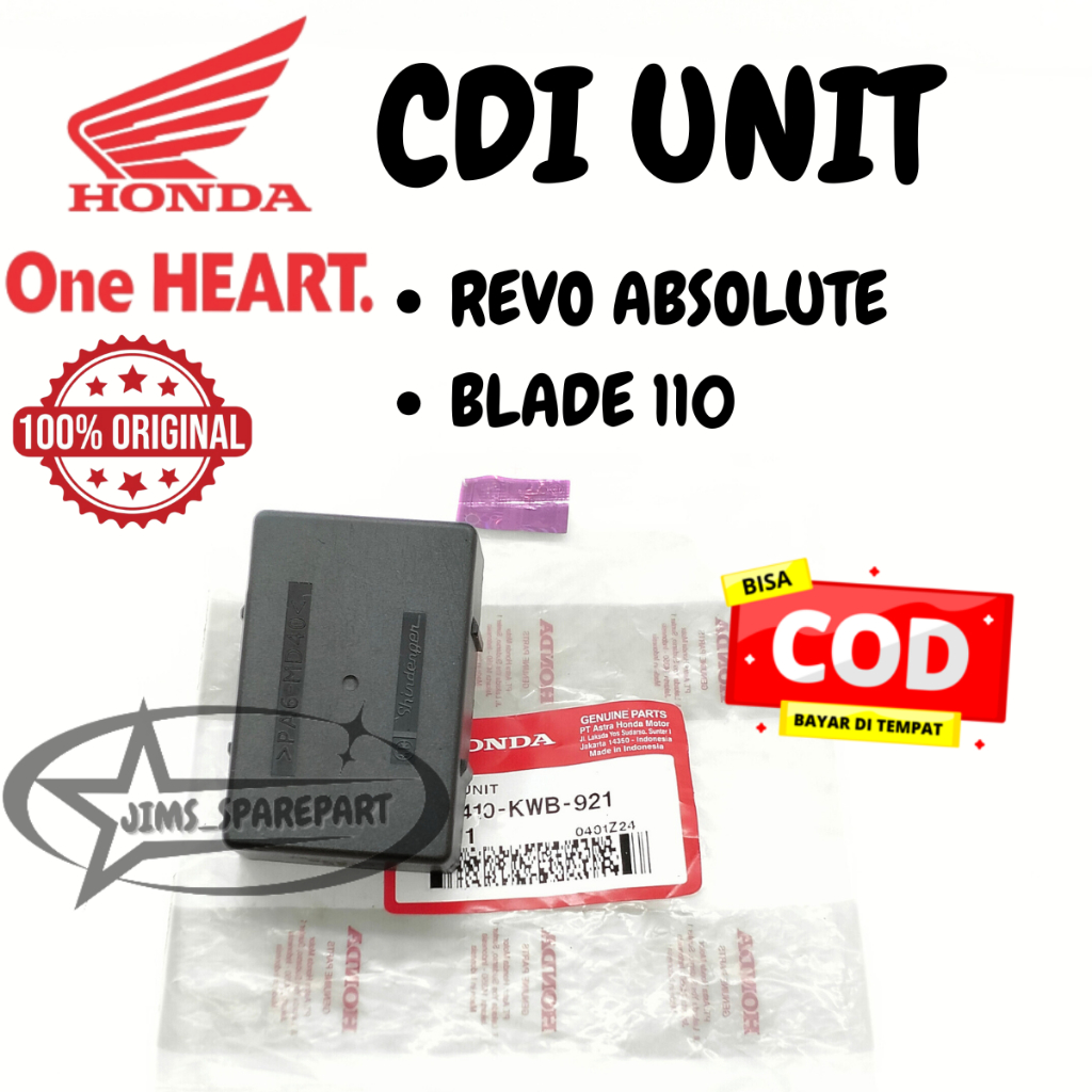 ORIGINAL 100% CDI UNIT HONDA KWB REVO ABSOLUTE BLADE 110 KUALITAS ASLI AHM ORI HGP