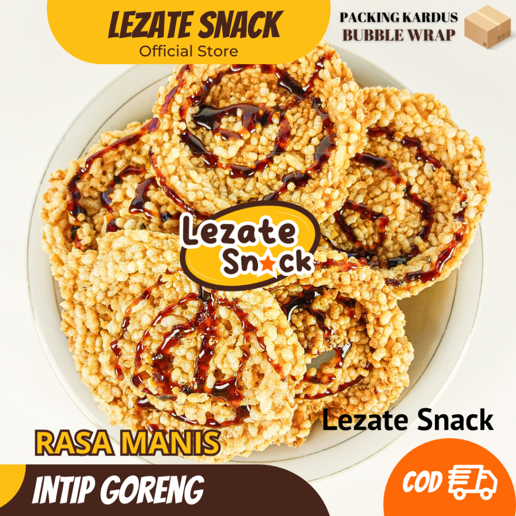 Intip Goreng Manis Asli Solo Isi 10 Pcs Murah Renyah Gurih / Snack Intip Madu Intip Goreng Tumpuk Su