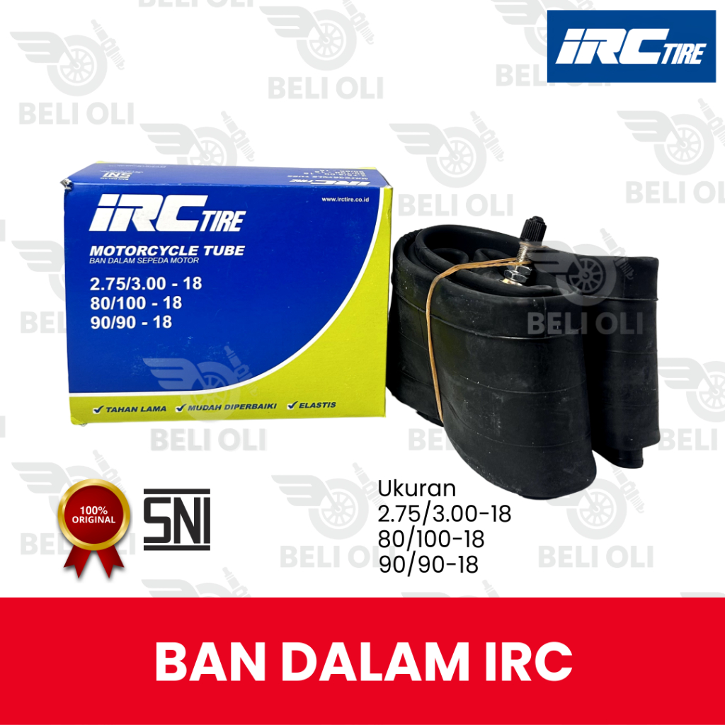 (BELI OLI) Ban Dalam IRC Ukuran 275/300-18 Original IRC Ring 18