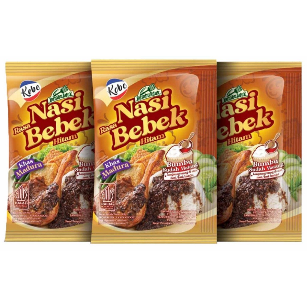 

KOBE BUMBU NASI BEBEK 3X20G