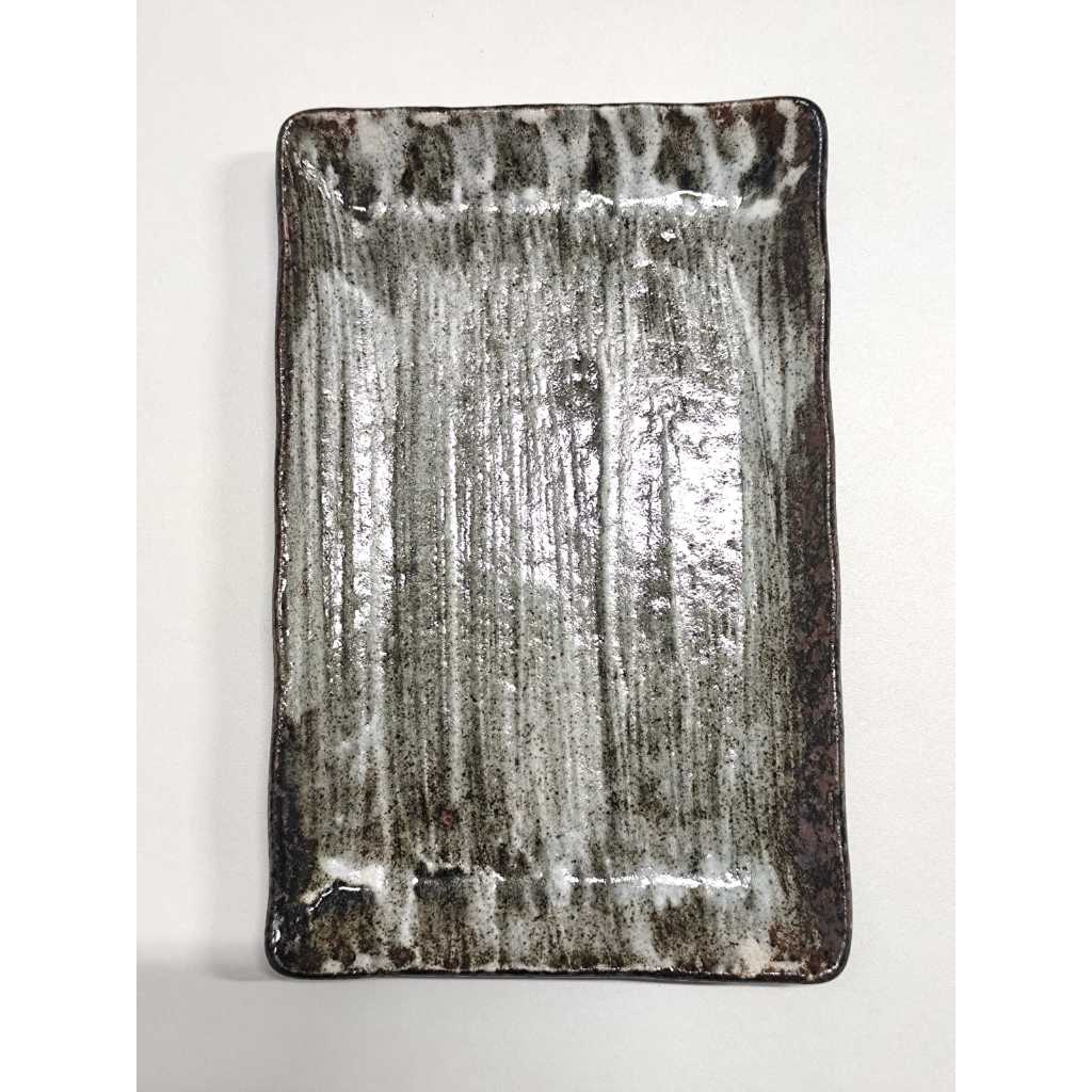 Piring Keramik Kotak Sedang Premium Jepang - Motif 3