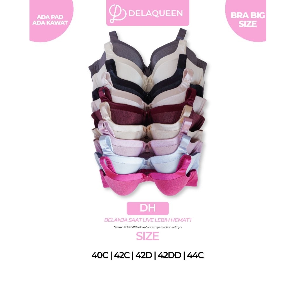 Delaqueen | Bra Big Size Bra Jumbo Bh Big Size 40C 40DD 42D 42DD 44C 44D DH