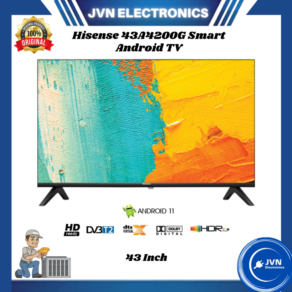 Hisense 43A4200G 43 Inch Smart Android TV