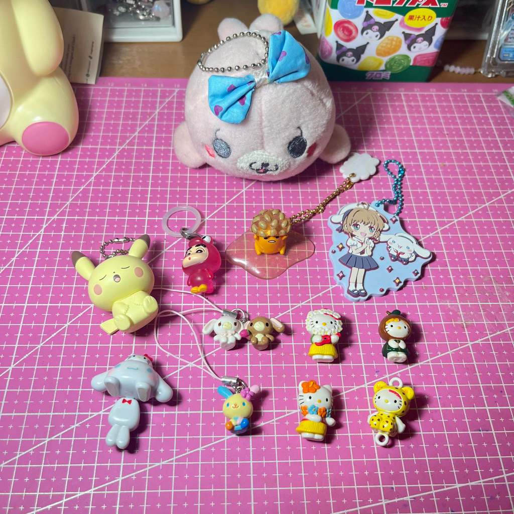 Trinkets Sanrio Cinnamoroll Gudetama SugarBunnies Usahana Hippers Hello Kitty Shinchan Pokemon Pikac