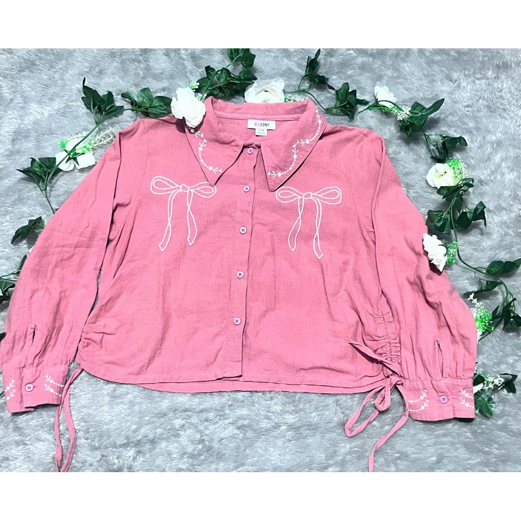 preloved kemeja pink