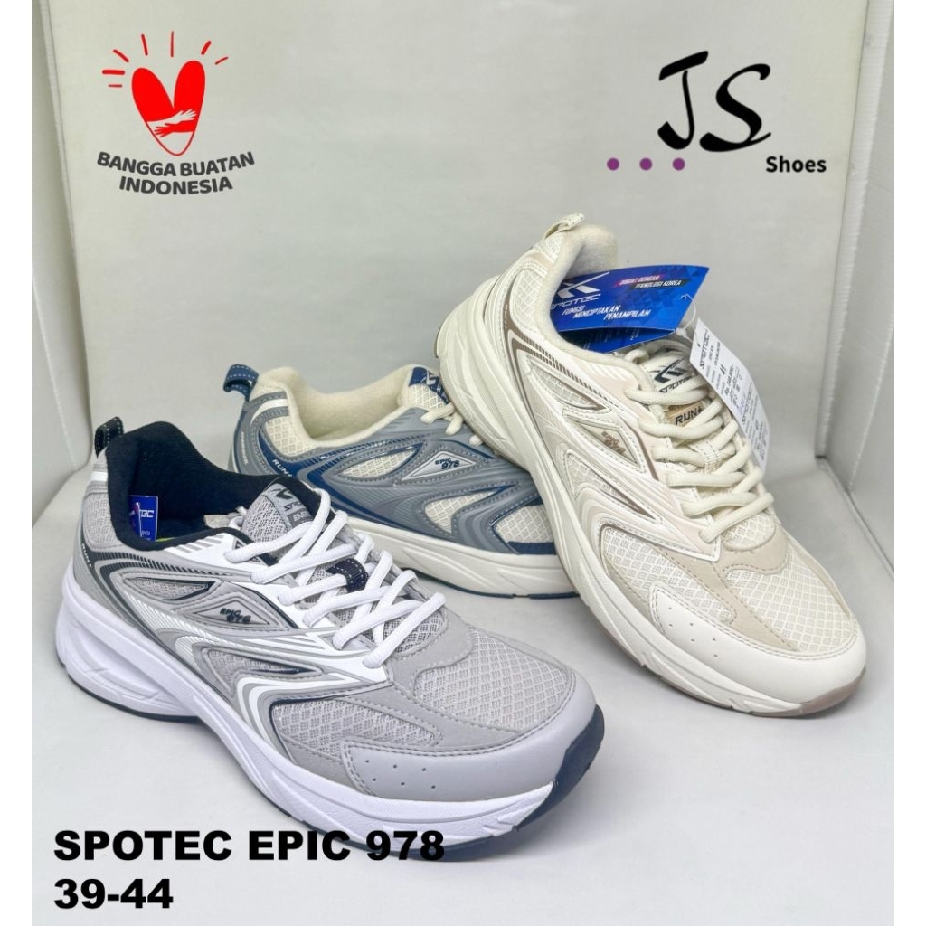 SPOTEC EPIC978 - SEPATU SNEAKERS TALI PRIA DEWASA MERK SPOTEC ORIGINAL