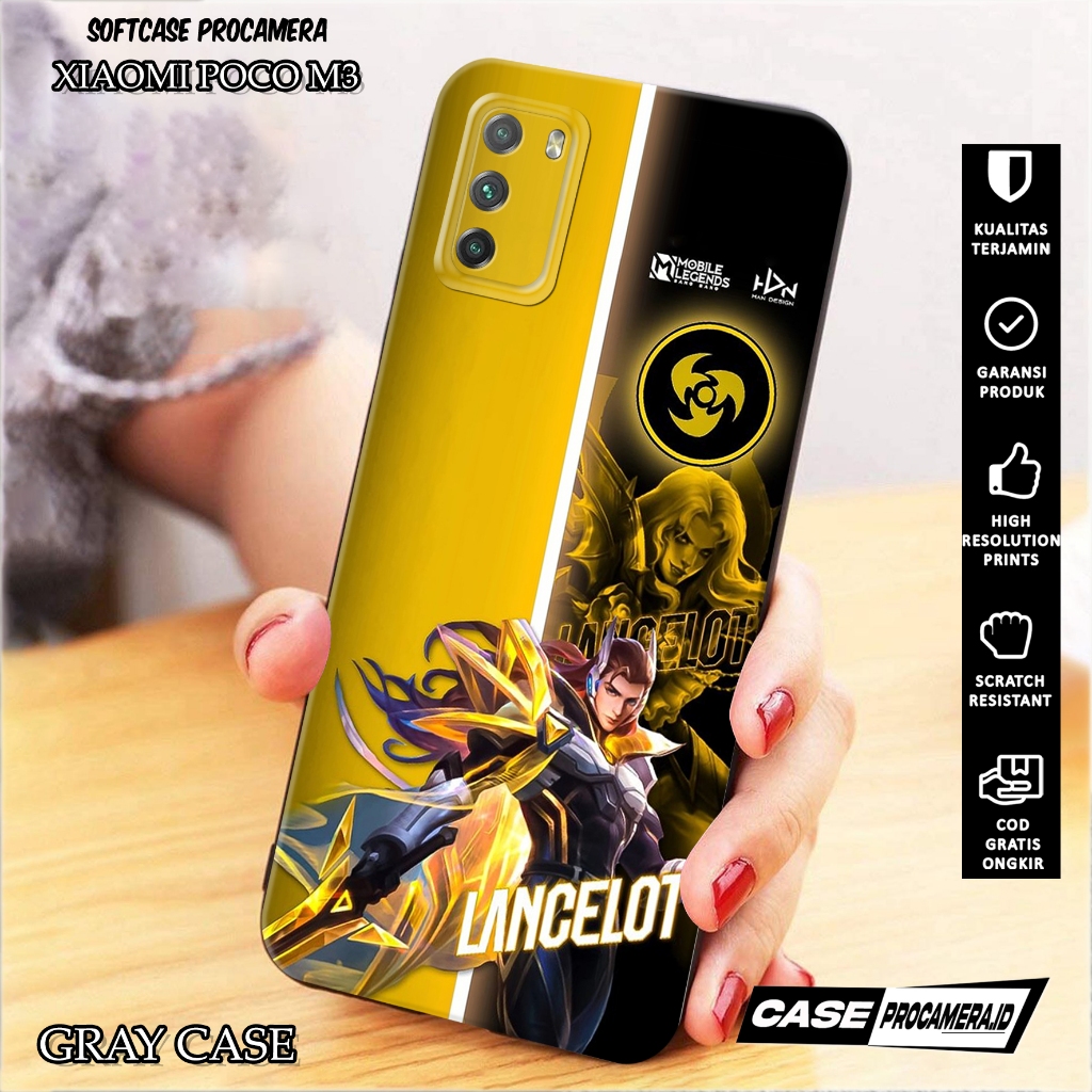 Case XIAOMI POCO M3 - Casing XIAOMI POCO M3 [  HERO MOBILE LEGEND ] Silikon - Kesing Hp - Casing Hp 