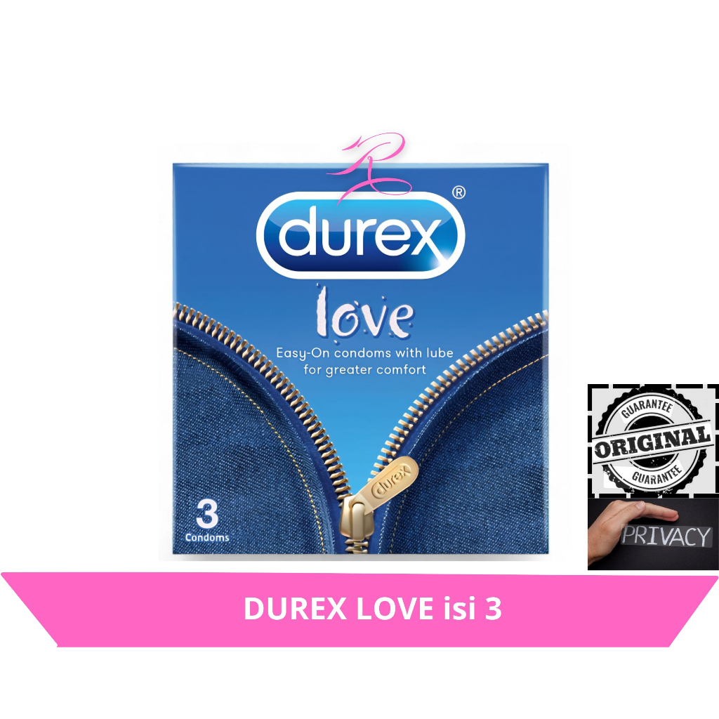 KONDOM Durex Love 3s - KONDOM PELUMAS KONDOM NYAMAN KONDOM AMAN PRIA