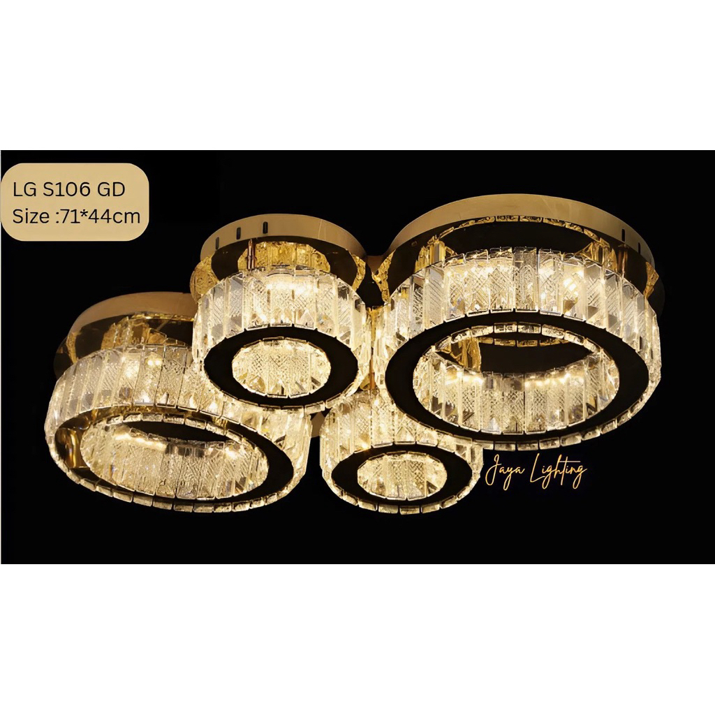 Lampu Plafon Kristal Modern