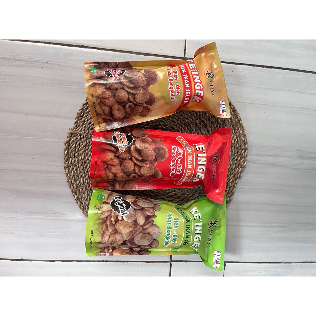 

Kerupuk Ikan Selengek Komplit Varian Rasa 3pcs