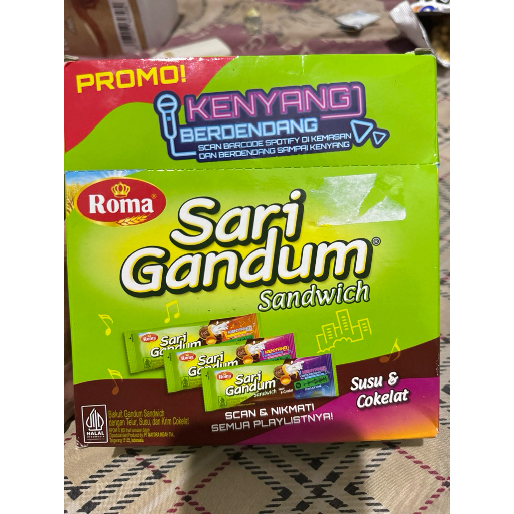

Roma Biskuit sari gandum Isi 24