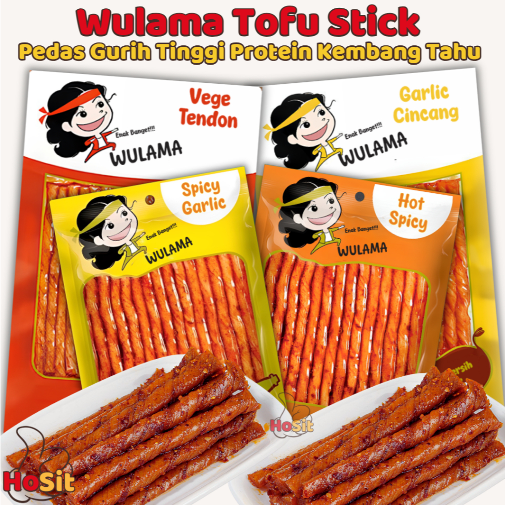 

Wulama Stick Pedas Gurih Kembang Tahu | Camilan Sehat Vegan Pedas & Gurih | Halal & BPOM