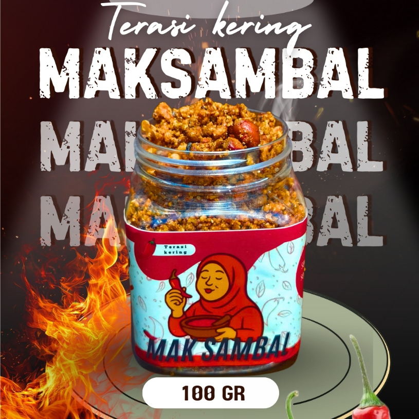 

Sambal Best Seller (Terasi Kering Asli) – Mak sambal – Sambal Terasi Pedas Gurih Praktis