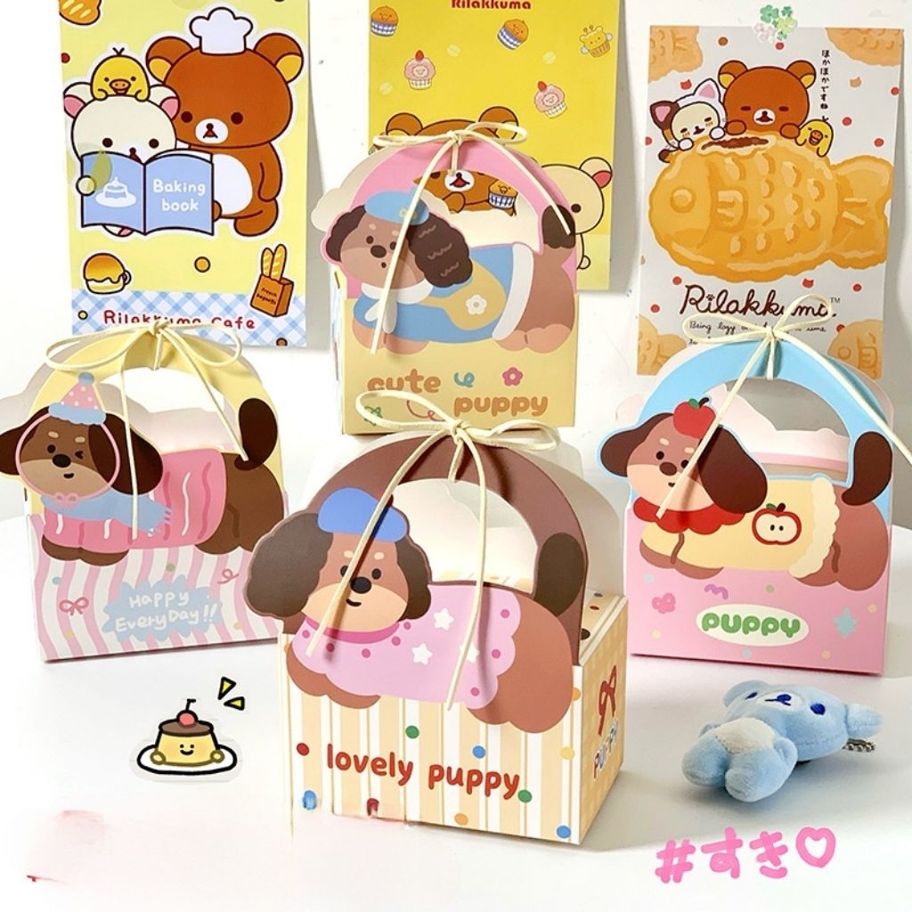 

Goodie Box Hampers Gift Packaging – Gable Box Hadiah Lucu Tema Puppy Sausage Series