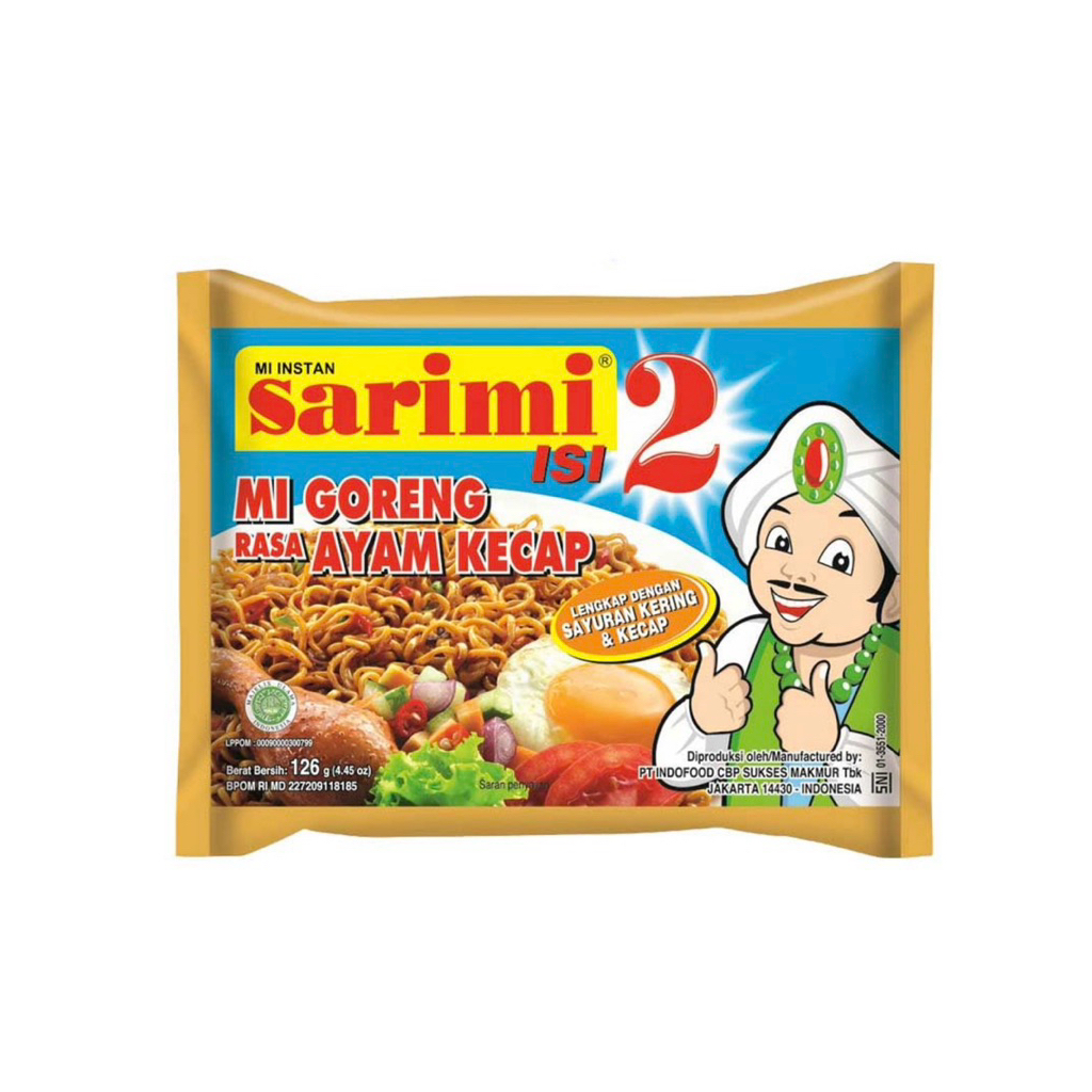 

Sarimi Isi Dua Mie Instan Goreng Ayam Kecap 126 gr