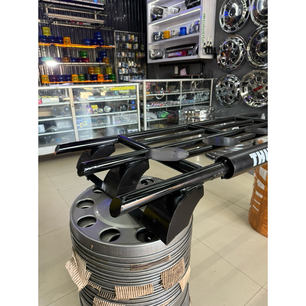 THULE CANTER DAN THULE HDL 3 KAKI PIPA BESI BULAT TEBAL