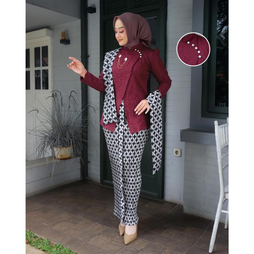 kebaya gadis kretek /kebaya wisuda simpel elegan Kebaya Janggan/Kebaya pagar ayu/Kebaya domas/Kebaya