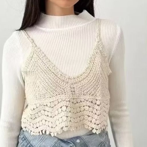 PINKDOSE Rompi Rajutan Analya Atasan Rompi Rajut Wanita Import