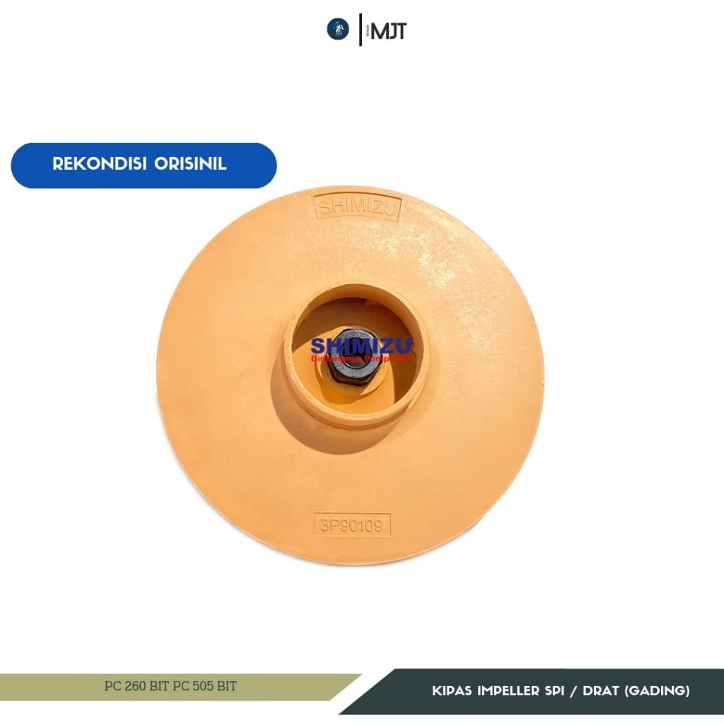 KIPAS IMPELLER POMPA AIR SHIMIZU JET PUMP PC 260/375 BIT MODEL DART ORISINILL